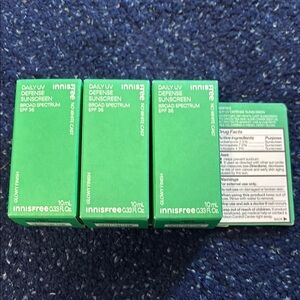 2/20 BUNDLE OF 3 Innisfree Daily UV Defense Sunscreen SPF 36 10ml